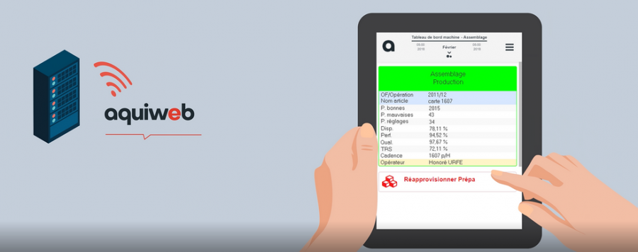 l'usine du futur avec le logiciel MES Aquiweb